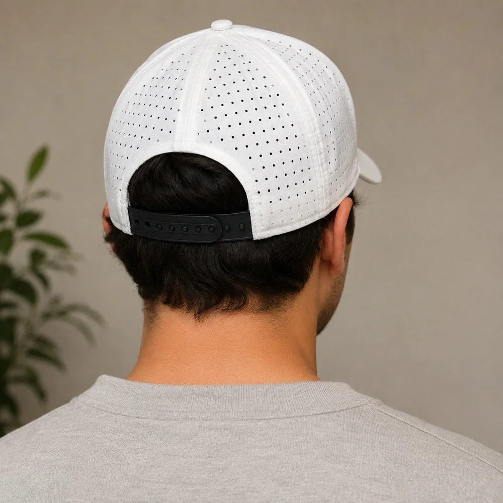 BOCO Gear Hat Men White Plush Technical Trucker Performance Running Snapback NWT
